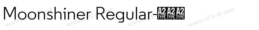 Moonshiner Regular字体转换 Moonshiner Regular字体转换